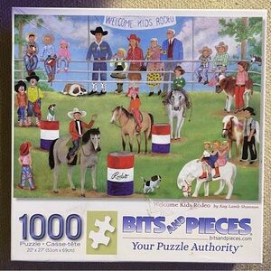 Bits and Pieces 1000 Piece Puzzle - Welcome Kids Rodeo